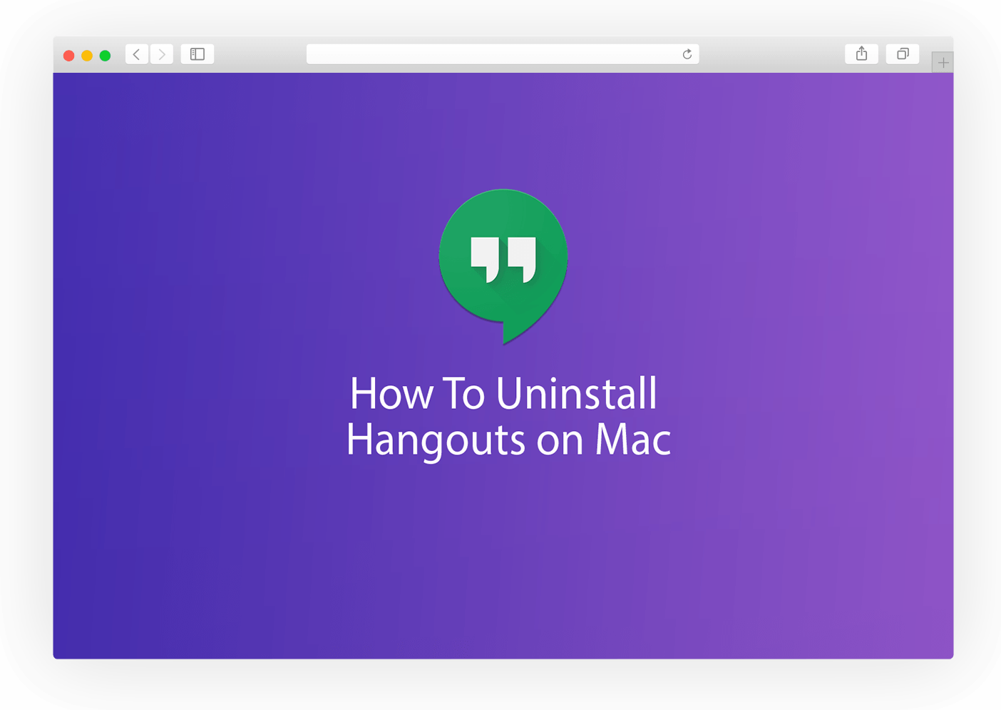using google hangouts on macbook pro